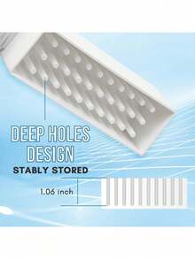 1pc 30-Hole Nail Drill Bit Holder, Dustproof Nail Salon Organizer With Storage Display Box, Manicure Tool Case, Suitable For Acrylic Nail Drill Bits (Drill Bits Not Included, Multi-Color),Makeup Bag,Travel Essential - Multicolor - View 10