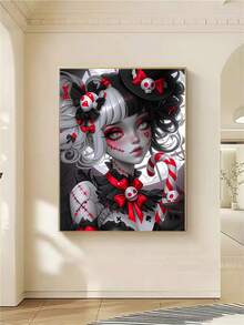 1 套 5D 钻石画工具套件，全钻钻石画画布，钻石刺绣手工墙饰，适合初学者，是客厅、卧室、书房装饰的理想礼物 - 彩色 - 查看 5