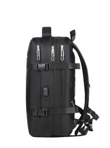 Travel Backpack For Men, 40L Flight Approved Carry On Backpack, Large Expandable Luggage Backpack, Business Travel Backpack With USB Charging Port And Anti Theft Pocket, 17 Inch Water Resistant Lightweight Business College Laptop Daypack Weekender Bag Large Capacity Bag