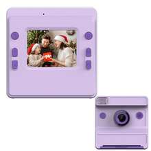 儿童相机即时打印套装，儿童即时打印相机，1080P高清数码相机，相机套装，便携式玩具，含3卷打印纸，圣诞节、生日和新年礼物，适合3-12岁男孩女孩的理想儿童玩具礼物 - 多色 - 查看 18