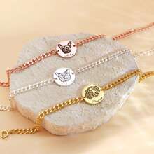 Anillo con foto de mascota personalizado, anillo ovalado con retrato de mascota, anillo con foto de perro o gato, joyería personalizada con grabado, regalo para amantes de las mascotas, regalo por pérdida de mascota