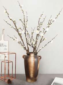 1pc Lifelike Plum Blossom Flower, Realistic Decoration For Spring Festival, Christmas