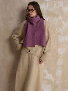 1 szt. damski szalik z mieszanki wełny w jednolitym kolorze, dzianinowy, swobodny i uroczy, miękki i przytulny, wysokiej jakości, odpowiedni na wyjścia, do codziennego dojazdu do pracy jesienią/zimą. Damskie szaliki zimowe