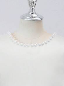 Girls' Elegant Backless Bow Pearls Mesh Sleeveless Maxi Dress, Suitable For Flower Girl, Birthday Party, Stage Performance, Wedding, Prom, Graduation, Christmas