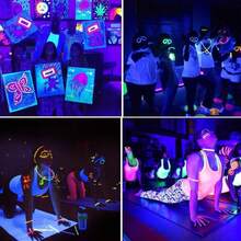 1/2 Pack 100W Black Light, LED Blacklight Flood Light With Plug And Switch, IP66 Waterproof, Black Lights For Glow Neon Party, Halloween, Birthday Party, Body Painting, Fluorescent Tapestry - US B Type Plug(110-127V) - View 10