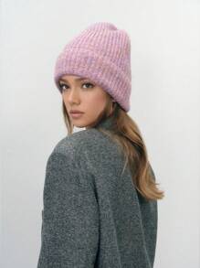 1 szt./zestaw: szalik i czapka dzianinowa w stylu vintage, w kolorowe gradienty, ciepły i wiatroszczelny, idealny na zewnątrz, do codziennych dojazdów, jesień/zima