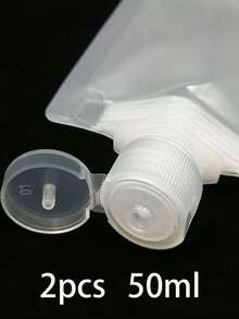 2pcs/5pcs/10pcs/20pcs Reusable Portable Cosmetic Squeeze Bottles, Suitable For Liquid Refilling And Travel