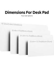 Extra Large Mouse Pad, Writing Pad, Office Desk Mat, Desktop Protector, Waterproof PU Leather + Non-Slip Velvet, Multiple Sizes Available In White, Black, Pink, Apricot, Blue, Purple, Yellow, Green, Coffee, Gray, Light Gray, Gaming Desk Mat, Desk Protector Pad, Multiple Colors, Office, Student, Study Desk, Long Desk Mat, Home Decor Pad, Scratch-Resistant, Anti-Glare Leather, Coffee Table Mat, Laptop Protective Pad, Waterproof, Reusable, Extra Long Extra Large, Easy To Clean, Office Supplies, Study Home Goods