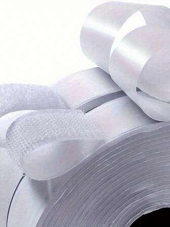 双面胶带，可重复使用魔术贴，适用于固定窗户、相框、蚊帐、地毯、汽车，强力粘性