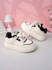 Children's Popular Casual Sports All-Match White Shoes For Autumn, Unisex All-Match Shoes With Soft Soles, Ultra-Light Running Shoes