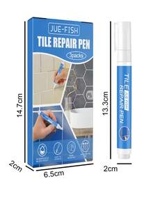 One-Piece Package, Two Pieces Package White Tile Grouting Paint Marking: Waterproof Tile Grouting Colorant And Sealant Pen, For Cleaning Floors And Whitening Agents, White Grouting Pen. White Tile Grouting Paint: Waterproof Grouting Paint Pen, Whitening Agent And Grouting Sealant Marking, For Cleaning Grouting Lines - White Grouting Pen.