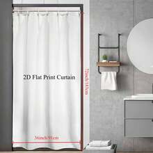 Abstract Modern Shower Curtain Minimalist Neutral Contemporary Black White Brushstroke Art Oil Painting Waterproof Bathroom Curtain With Hooks, Winter Christmas Shower Curtain For Bathroom, Bathroom Shower Curtain Set, Home Shower Curtain, Shower Drape, Shower Curtains For Living Room, Door Curtain, Room Divider Curtains, Long Shower Curtain, Fabric Shower Curtain With Hangers, Curtains For Bedroom, Curtain Gifts For Women, Bath Curtain Gifts For Mom, Christmas Gifts, Bathroom Decor, Room Decor, Home Decor, Christmas Decor - 彩色 - 查看 3