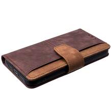 keyunfei 双色柔软触感智能手机保护壳，带多个卡槽、大钱包、支架，兼容 17 Pro/16/16E/15/14/13/12/11/Pro/Max/Plus/X/XS/XR、Galaxy S25/S22/S21/20/S24/S23 Plus/Ultra/FE/EDGE、A12/A14/A15/A16/A20S/A41/A50/A51/A21S/A22/A23/A26/A35/A13/A52/A53/A54/A71/A72/A33、Pixel 9/7A/6A、MOTO E20、Mate 20 Pro/P30/P20/P40 Lite、POCO X3/X6/X7/M6/M7/F7、Note 14/X9B/X8C/11T/11A - 棕色 - 查看 5