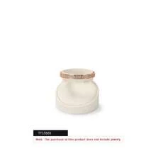 Oirlv 1PC Beige Jewelry Counter Display Set Props Shop Cabinet Display For Necklace Earring Ring Jewelry Stand Storage Organizer Set