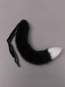 1 pieza Conjunto de cola de gato de simulación hecho a mano, accesorios lindos de gata japonesa estilo zorro, cola de cosplay, accesorios de disfraz, Halloween