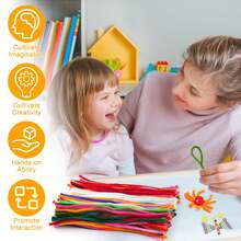 33 colores 10/100 piezas (Mixto) Limpiapipas creativos, para hacer flores, manualidades y proyectos DIY de Navidad, ramos para el Día de la Madre (12 pulgadas * 6 mm)