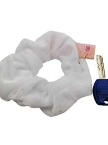 Nuevo accesorio de pelo de unicolor con estilo de cremallera, banda de pelo de estilo coreano de tela a la moda, soporte para coleta, accesorios de pelo, coleteros, bandas elásticas para el cabello, scrunchies, cuerda de pelo, lazos de pelo, bolas de pelo, para el hogar, accesorios de cuidado de la piel