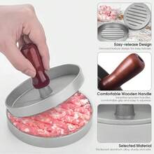 Meat Patty Maker Pro - Efficient Meat Pie Compactor & BBQ Minced Meat Press Tool For Perfect Burgers, Party Favors Christmas Party Kitchen Accessories Home Appliances Gadgets Tools Stuff Cooking - 彩色 - 查看 5