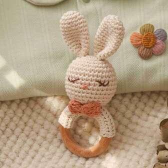 Handmade Woven Rattle Toys, Multi-Color/Animal Shaped Rattle Toys, Suitable For 0-3 Years Old, Baby Sleep Aid, Newborn Keepsake Gift, Baby Shower Gift, Parent-Child Interactive Toy