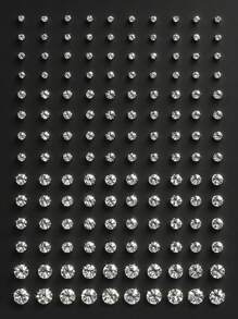 140pcs/40pcs/20pcs Fashion Boxed Earring Sets, Suitable For Daily Wear, Holiday Gifts, Simple Jewelry