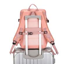 Expandable Lightweight Large Capacity Airline Approved Carry On Backpack, Travel Backpack With Multi Compartments, Functional Laptop Backpack With Luggage Strap, Suitable For Travel, Business, College, School, Outdoor, Camping For Men, Boys, Students Large Capacity Bag