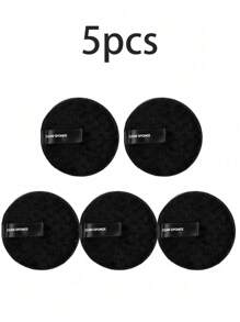 5/1件装可重复使用卸妆棉、化妆刷、化妆海绵、洁面海绵、化妆毛巾、粉扑、散粉扑、定妆粉扑、美妆海绵、化妆刷、柔软蓬松、粉底、眼影、美容工具、化妆海绵、面部刷、眼部刷、眉刷、粉底刷、腮红刷、混合刷、化妆工具、用于混合液体、膏状和粉状产品、多色非乳胶材质、干湿两用粉底化妆海绵、化妆品、便宜、房间装饰、梳妆台、旅行、卧室、化妆配件、粉扑、美妆蛋、散粉扑、化妆海绵、便宜、圣诞礼物、化妆品、化妆工具、便宜货、礼物、送礼佳品女性，圣诞礼物 - 黑色 - 查看 12