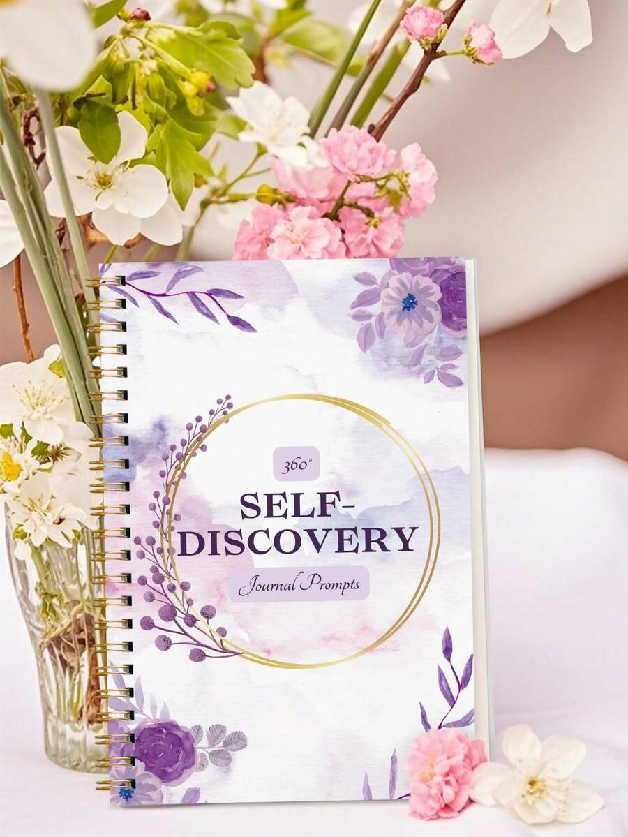 Trees 女性周计划笔记本，无日期每日日程安排，螺旋装订目标计划本，带习惯追踪器