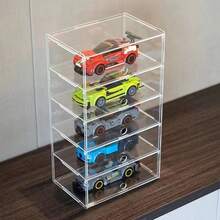 1pc Acrylic Display Shelf, 3/4/5/6/7/8 Tiers Organizer For Model Cars, Sunglasses, Cosmetics, Ideal For Hobbyists And Home Storage, Durable Structure Design, Great Back To School Gift