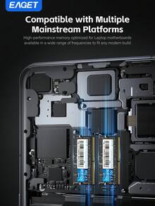 32GB DDR5 RAM Kit(2x16GB), 5600MHz Laptop Memory 16GB & 32GB, CL46, High Performance, Ultra-Fast, Energy Efficient, Gaming & Ultra Book Compatible With Mainstream Notebooks Only, Not For Desktop Computer
