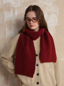 1 szt. damski szalik z mieszanki wełny w jednolitym kolorze, dzianinowy, swobodny i uroczy, miękki i przytulny, wysokiej jakości, odpowiedni na wyjścia, do codziennego dojazdu do pracy jesienią/zimą. Damskie szaliki zimowe