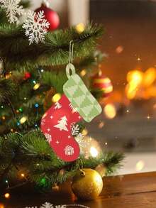 20pcs/10pcs Of Unfinished Wooden Christmas Ornaments, Wooden Christmas Tree Hanging Ornaments For DIY Handicrafts, Christmas Stockings, DIY Wooden Handicraft Hanging Decoration Kits, Wooden Plate Decorations, Home Autumn And Winter, Christmas Hanging Ornaments, Christmas Hanging Decorations, Handicrafts Hanging Decorations