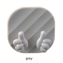 Creative Thumb-Shaped Plug Holder Wall Mount Hook, Damage-Free Storage Rack For Kitchen Appliance Power Cords, Cartoon Power Cord Organizer Hanger, Suitable For Kitchen Appliances, Christmas Present