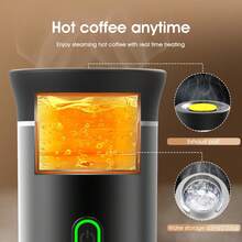 Portable Espresso Machine, 3-In-1 Design Compatible With Coffee Powder & Capsules, 60ml Gold Capacity, Self-Heating, Cold & Hot Dual Mode, Type-C Fast Charging (2500mAh Lithium Battery), Can Make 25 Cups Of Cold/Hot Water, Long Battery Life, Suitable For RV, Hiking And Office