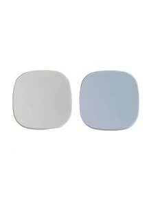 1个/2个装便携式极简方形隐形眼镜盒，DIY纯色隐形眼镜收纳盒，适合日常户外使用 - 彩色 - 查看 18