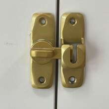 Trava de Porta Deslizante de 90 Graus, Trinco, Trinco de Porta Deslizante de Celeiro, Fecho, Trava de Banheiro, Trava de Porta de Banheiro, Porta Deslizante, Porta Deslizante, Fecho de Trava de Porta Sem Furos, Artefato Anti-Roubo Independente do Ângulo de Instalação