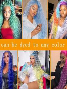 Ready To Wear 613 Glueless Wigs Human Hair 13x4 HD Transparent Deep Wave Lace Front Wigs Human Hair For Beginners 250 Density Blonde Curly Human Hair Wig Pre Plucked For Women With Baby Hair 40inch - 金色 - 查看 7