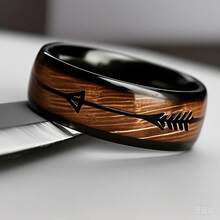 1pc Vintage Black Arrow Stainless Steel Simple & Fashionable Design Ring For Men, Suitable As Gift For Occasions Like Christmas, Father's Day - Multicolor - View 3