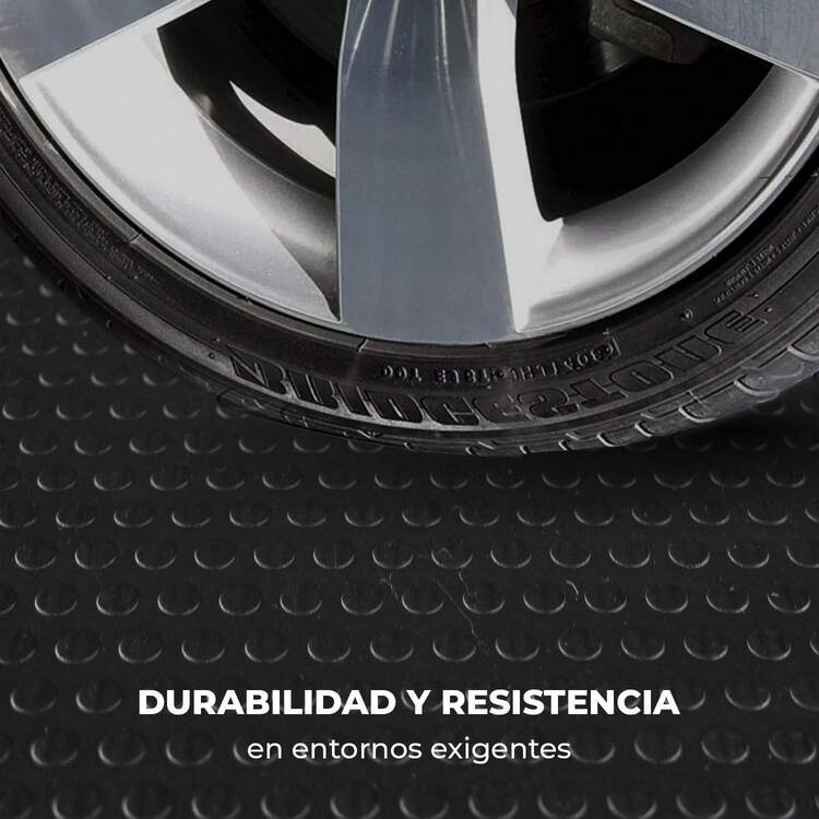 VINILMAX Piso tipo burbuja antiderrapante de alta resistencia 1.60 x 3 m, ideal para gimnasios, rampas, pasillos industriales, talleres y áreas húmedas. Su superficie antideslizante ofrece excelente tracción y firmeza al caminar, fácil de limpiar y resistente al desgaste para uso intensivo. - Negro - Añade 3
