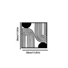 1pc/3pcs Modern Abstract Geometric Metal Wall Art - Contemporary Iron Hanging Ornaments For Living Room, Bedroom, Lounge - No Electricity Required, Featherless Home Decor Set