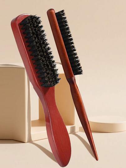 2 件/套美发梳子，男士复古油头造型刷胡须刷，专业美发三排梳子，木柄发刷，美发三排梳子，适合旅行和沙龙使用，刷子，发刷，边缘刷，刷头发，发梳，梳头发，顺发刷，球刷，迷你发刷，发刷套装，木梳，发刷，发刷，发梳，理发师，美发工具，美发产品，发饰，光滑后刷，护发，发梳，理发配件，梳头发，卷发刷，旅行，美发用品，顺发刷，球刷，迷你发刷，发饰，卷发产品，美发设备，圣诞节，理发配件，发饰，美发，木梳，旅行必需品，发型，美发