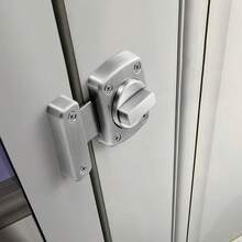 Non-Punching Bolt Door Buckle, Indoor Sliding Door Lock Hardware, Exposed Small Bolt For Home Decoration, Home Decor Hardware | Sleek Metallic Finish | Visible Bolt Lock