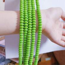 50/100pcs 5mmx8mm Imitation Jade, Agate, Abacus Beads, Loose Beads, Wheel Beads, Spacer Beads, Jewelry DIY Accessories, Bracelets, Keychains, Necklaces Craft Decorations, Beads Materials, Colorful - Please Choose a Color - View 30