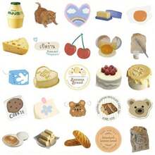 63 Adesivos Fofos de Desenho Animado, Adequados para Malas, Garrafas de Água, Capas de Telefone Celular, Laptops, Skates, Decorações de Halloween