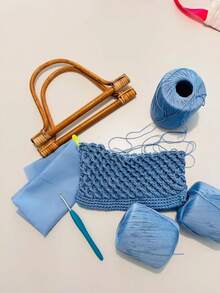 1 件天然藤条编织品 D 形环/3 种尺寸竹制手柄复古木质部件 DIY 编织包手柄行李箱配件