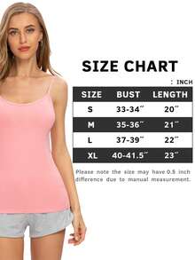 4-Pack Women's Basic Solid Color Camisole Top 4-Pack - Adjustable Spaghetti Strap Sleeveless Tank Tops For Women, Soft Stretch Summer Layering Essentials - Đen + Trắng + Xám + Hồng - Xem 7