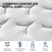 Kaltschaummatratze 90x200 cm, Orthopädische 8-Zonen -Komfort H3 Mittelfest, Matratze Öko-Tex Zertifiziert, Anti-Feuchtigkeit, Anti-Milben, Taschenfederkern Höhe 23cm