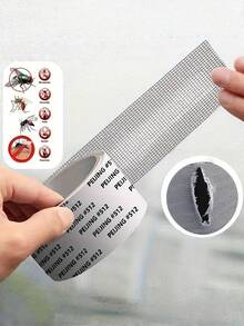 1 Buah Kit Pita Perekat Tahan Air untuk Perbaikan Jaring Anti Nyamuk dengan Daya Rekat Kuat untuk Jendela, Pintu & Jaring Asrama – Pita Perekat untuk Memperbaiki Sobekan, Lubang & Kerusakan Jaring Anti Serangga dengan Mudah – Solusi Perbaikan Jaring Jendela/Pintu dengan Perekat Mandiri - MultiWarna - View 8