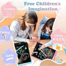 2 Pack LCD Writing Tablet For Kids, Electronic Drawing Pad And Doodle Board For Ages 3-12, Birthday And Christmas Gifts For Boys And Girls,Back To School Gift Drawing Board (Pink & Blue) - Multicolor - View 5