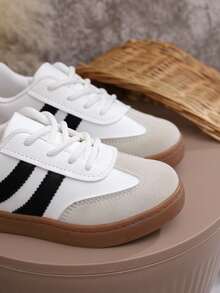 儿童男童女童时尚韩版帆布牛津鞋，适合学生户外室内，四季皆宜