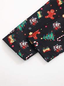 2pcs Christmas Element Print Long Sleeve Gentleman Jacket And Pants Set For Young Boys, Suitable For Holidays, Parties, And Performance Programs - Multicolor - View 8